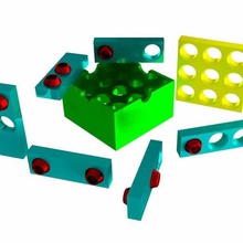 gopher-Loch puzzle Spiel Rätsel golf brain teaser 3d print model - Mito3D