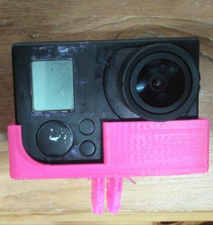 gopro 3 Aperto superiore montare telecamera video gadget 3d print model - Mito3D