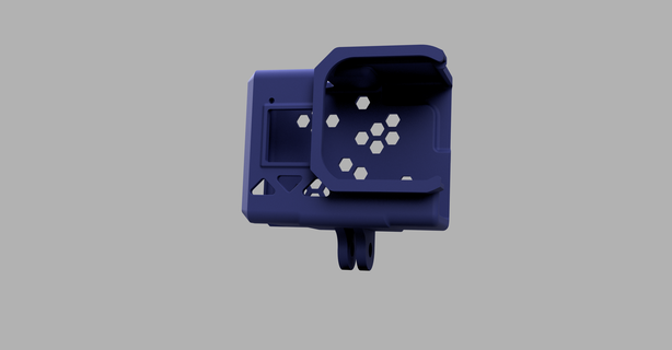 Go Pro 8 tpu monter Cas gaine verticale horizontal gopro8 télésine drone polarpro rayon miel 3d print model - Mito3D