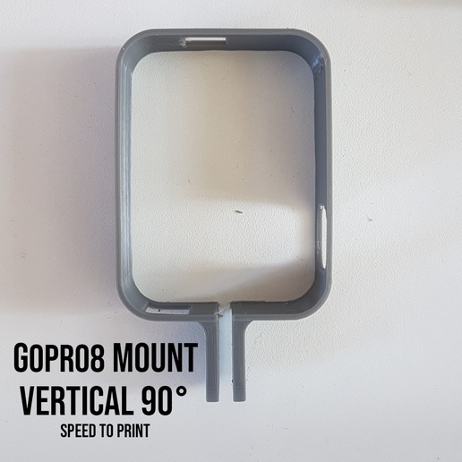 gopro 8 verticale montare 3D print model - Mito3D