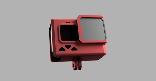 Go Pro 9 10 11 tpu monter télésine lentille drone 3d print model - Mito3D
