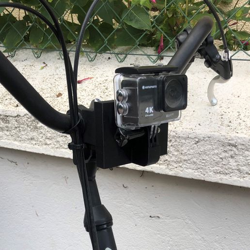 gopro Fahrrad montieren Tasche Gadget Unterstützung Halter Stand Konfiguration Befestigung Korb Profi Kamera Zyklus hapog 3D print model - Mito3D