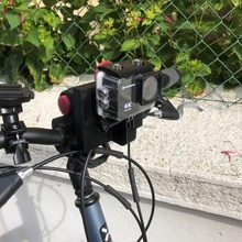 gopro bicicletta montare btwin cestino supporto impostare fissaggio manubrio pro telecamera sport gadget base Camera 3d print model - Mito3D