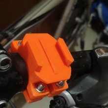 gopro camera bike mount 23-27mm quick release 3d print model - Mito3D