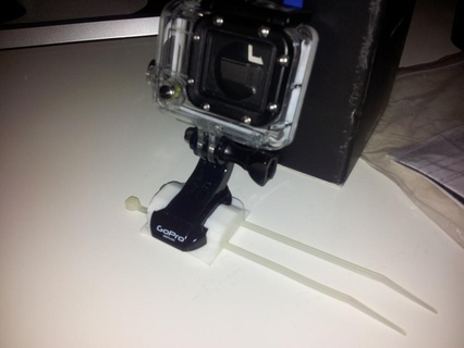 gopro generale scopo ziptie montare telecamera 3d print model - Mito3D