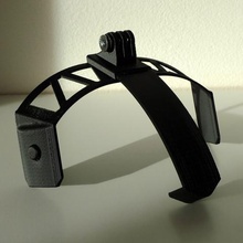 gopro casque attachement cygnus gadget 3d print model - Mito3D