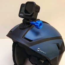 gopro helmet mount profile game paraglide paragliding ski motorcycle vtt motorcycling robust lowprofile 3d print model - Mito3D