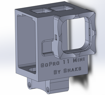 gopro hero 11 mini bando killer v2 hd hard version fpv dji bandokiller tbs filters nd tpu drone lethal conception dfr 3d print model - Mito3D