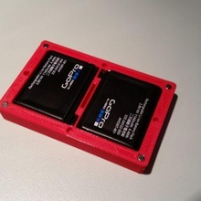 gopro Held 4 Dual Batterie Fall Mantel sd Karte Halter Unterstützung Gadget Kamera 3d print model - Mito3D