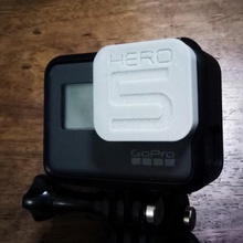 gopro hero 5 preto tampa da lente gadget a hero5 3d print model - Mito3D