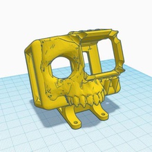 gopro hero 7 skull mount iflight dc5 megabee various 3d print model - Mito3D