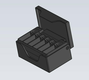gopro héroe 9 10 batería soporte 3d print model - Mito3D