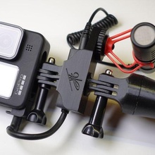 gopro kahraman 9 mikrofon adaptör durum kılıf araçlar elektronik fotoğrafçılık vlog oluşturma el kavrama güç banka kamera Aksesuarlar dişli 3d print model - Mito3D