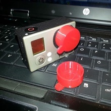 a gopro hero 3 tampa da lente ninjaflex ferramenta 3d print model - Mito3D