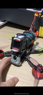gopro hero session 5 4 mount venom tbs source one v3 frame droni fpv action cam drone 3d print model - Mito3D