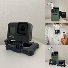gopro magnet mount v2 go pro chest action cam camera insta360 support 8 9 session 3d print model - Mito3D