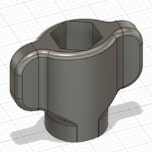 gopro mount thumb screw handle 3d print model - Mito3D