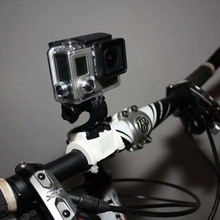 gopro mtb handlebar mount gadget camera zip tie bike 3d print model - Mito3D