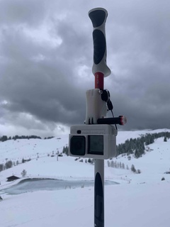 gopro Ski Pole Montage System Paradies Konzept Befestigung 3d print model - Mito3D
