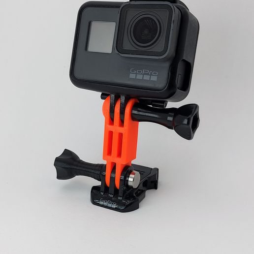 gopro linha reta adaptador 3D print model - Mito3D