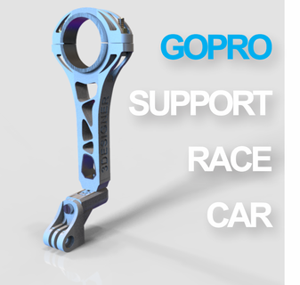 gopro Unterstützung Rennen Wagen Ausführung Rennen Wagen rollen Bar gopro Unterstützung Kamera Sport Design 3d print model - Mito3D