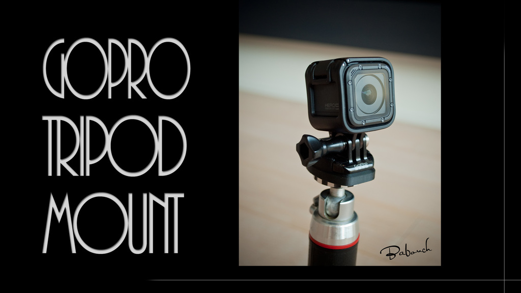 gopro tripod binmek kamera goprohero5 hero5 oturum toplantı celse hero5session 5 3D print model - Mito3D