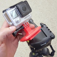 gopro tripod quick-release plate mount adapter hama-compatible tool actioncam action cam camera gopro3 goprohd 3 hero 2 plus 4 flat quick-fit quick-mount-flat quick release quickfit change sports stall 3d print model - Mito3D