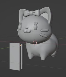 gordigato gatto paffuto tenero figura giocattolo collezione 3d print model - Mito3D