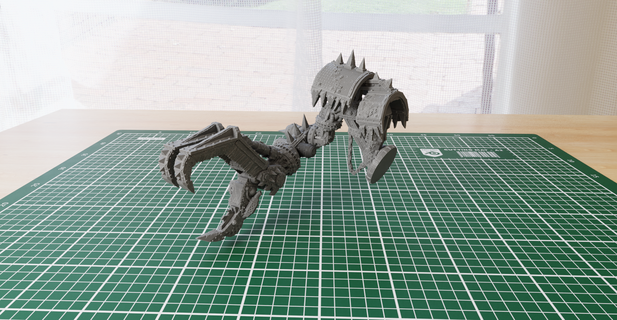 gore krusha klaw arm 40k orks epic40k warhammer40k warhammer wh40k lord war low fortress stompa looted titan claw flexi fw 3d print model - Mito3D
