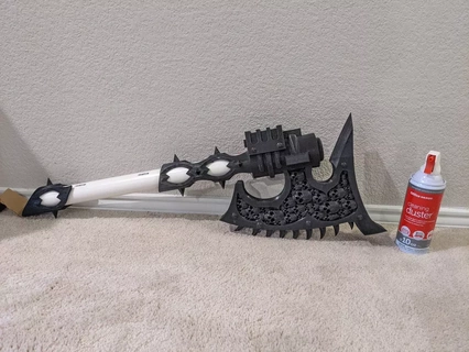 gorechild axe blood god war 42k hammer cosplay weapon chainaxe kharne 3d print model - Mito3D