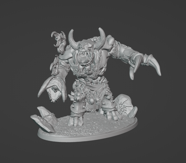 gorgoroth carnificina Deus mestre guerra 10mm 3d print model - Mito3D