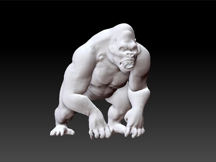 gorille 3d print model - Mito3D