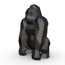 gorila figura macaco Kingkong jardim zoológico selvagem animal 3d impressão imprimível mamífero animais tumulto chimpanzé estatueta selva kong natureza casa decoração 3d print model - Mito3D