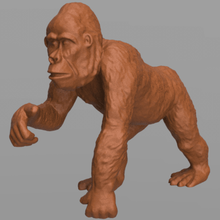 gorilla arte scimmia animale savana zoo giocattolo scultura 3d print model - Mito3D