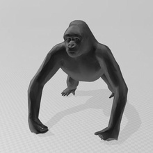 gorila 3d print model - Mito3D
