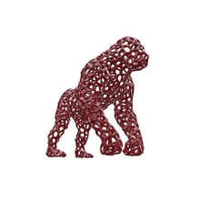 gorilla 3 mm di voronoi semplificato art sculture 3d print model - Mito3D