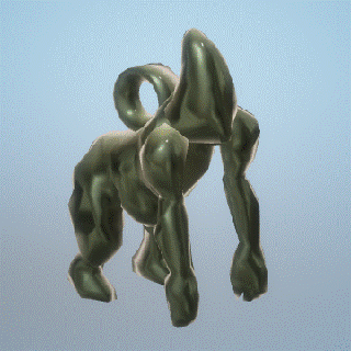 gorilla abstract 3d jewelry design fashiongorilla abstract jewelry decoration  3d print model - Mito3D