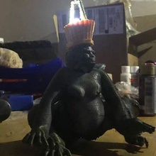 gorilla lamp home style decoration light 3d print model - Mito3D