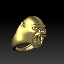 gorilla ring jewelry 3d print model - Mito3D