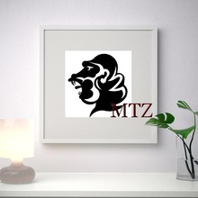 gorilla scultura da parete in 2d casa 3d print model - Mito3D