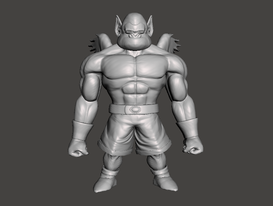 gorila mundo lutador Dragão bola 3d modelo torneio 3D print model - Mito3D