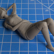 gorillaz - noodle laying 2d boat melancholyhill musicvideo artist music character 3d print model - Mito3D
