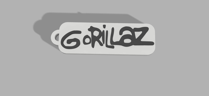 gorillaz llavero llaveros 3d print model - Mito3D