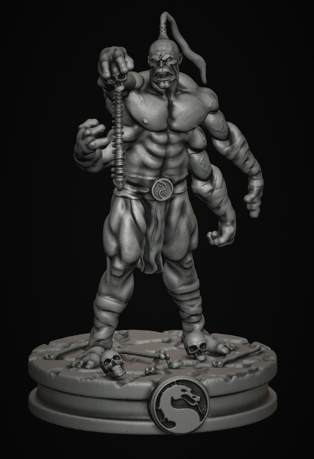 Goro sterblich kombat Fan Art Mortal Kombat Fatalität Kampf Videospiel 3D print model - Mito3D