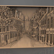 gorod città cnc arte 3d print model - Mito3D