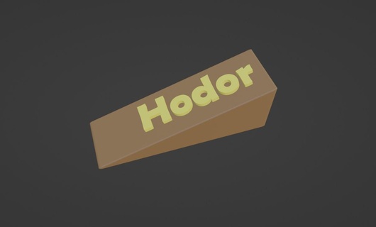 got hold door hordor stopper hodor home gadget 3d print model - Mito3D