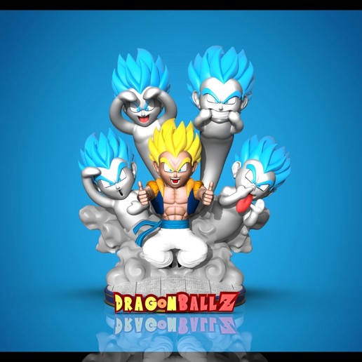 Gotenks Dragon Ball Spiele Anime 3d Ärmel 3D print model - Mito3D