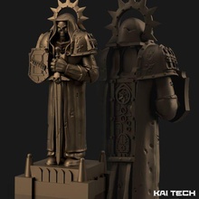 gothic basilic statue 1 40k game warhammer terrain killteam wargaming necromunda 40 000 3d print model - Mito3D