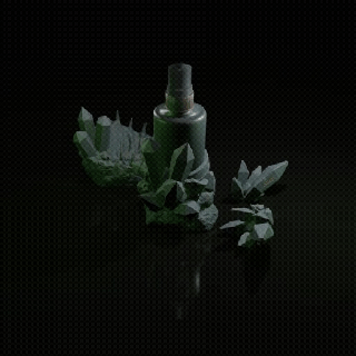 gótico baño decoración soporte jabón cepillo dientes cristal Addams familia extraño oscuro 3d print model - Mito3D