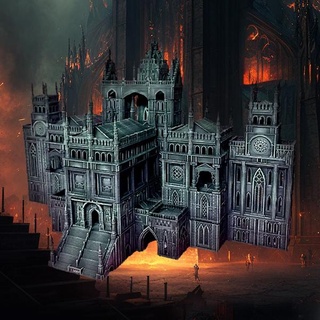 gótico blox tumbas criptas épico epic40k sci fi cisne citilez cy tilez mestre guerra terreno modular 3d print model - Mito3D